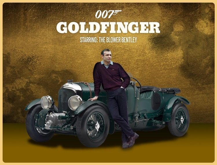 James Bond et sa Bentley