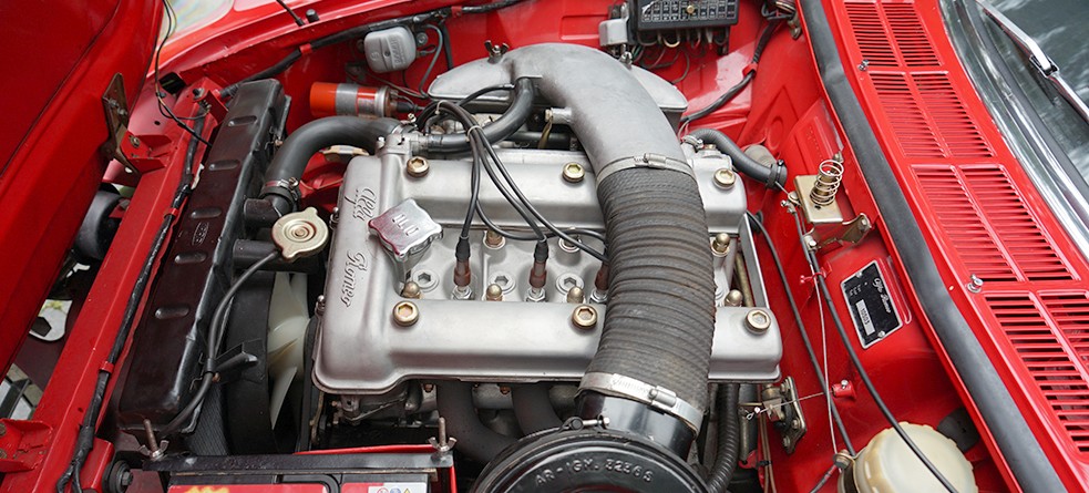 Le moteur de l'Alfa Roméo Duetto