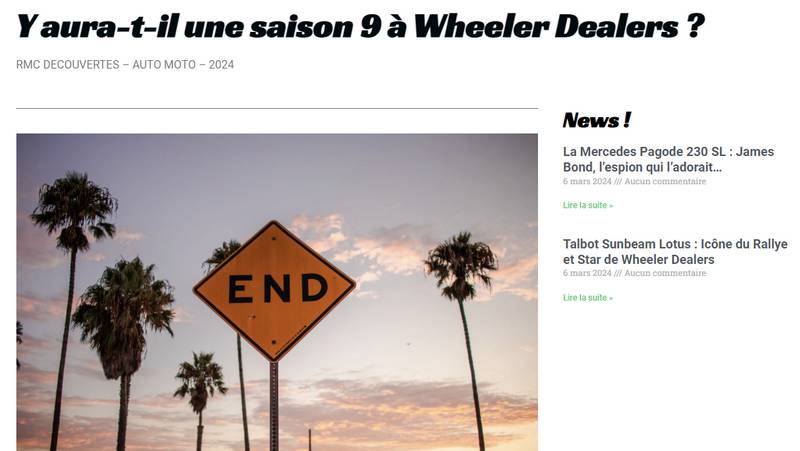 Saison 9 wheeler dealers france