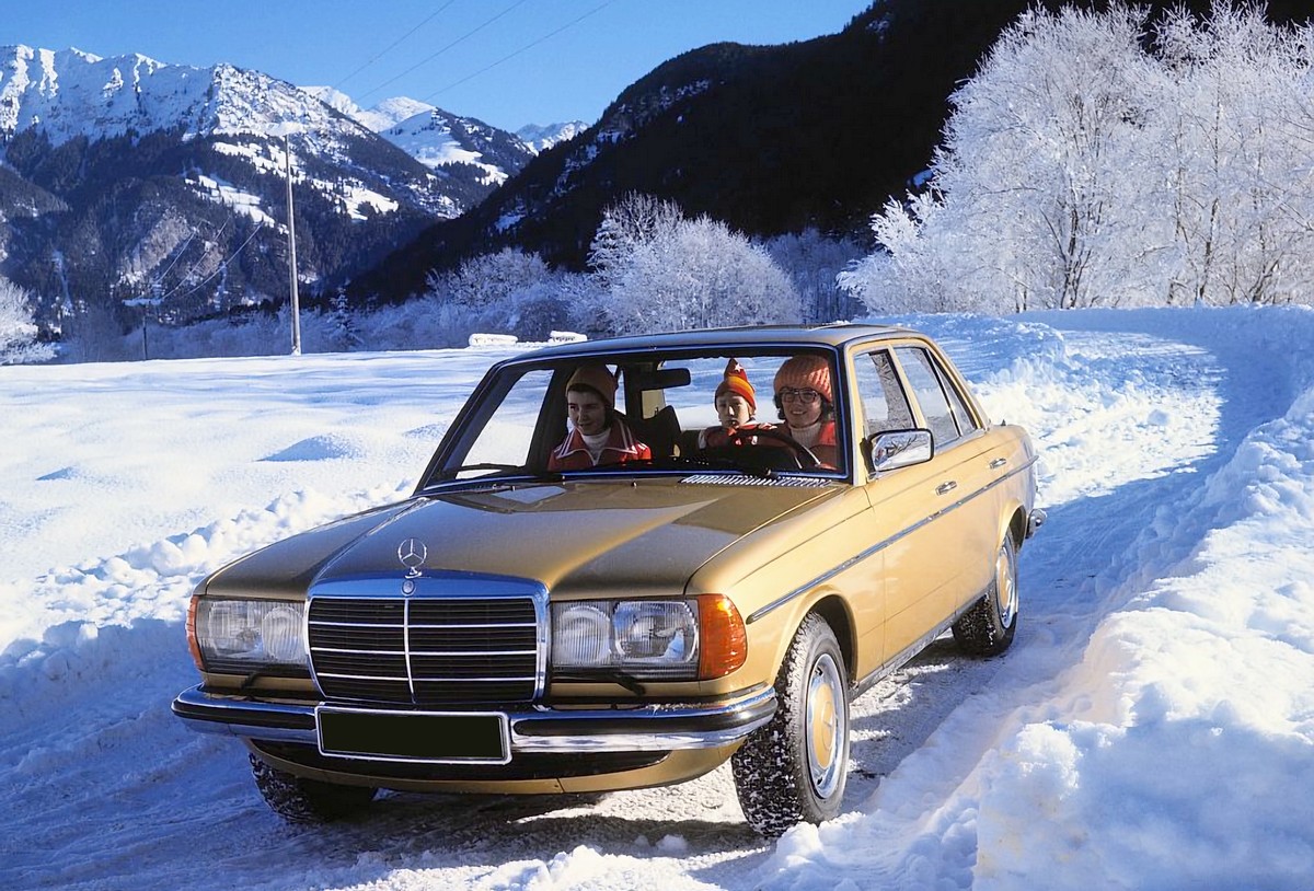 Mercedes en hiver